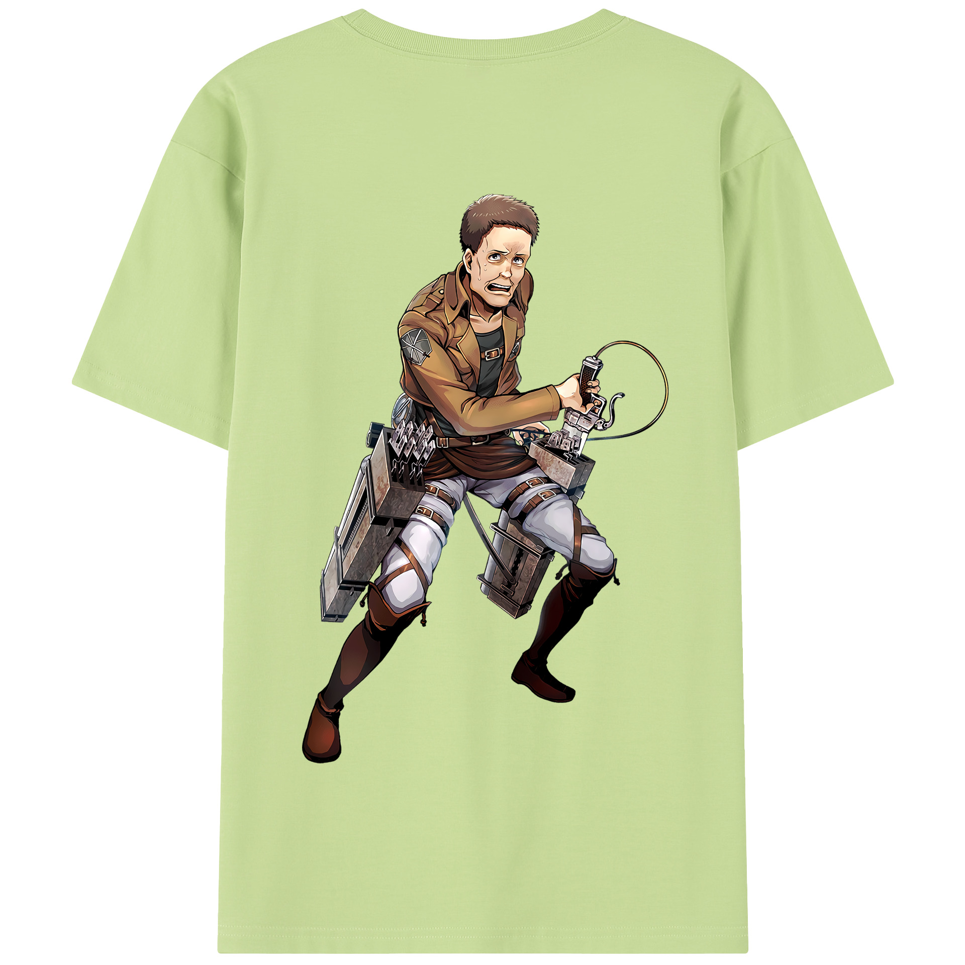 （画像用） 進撃の巨人 Attack on Titan 綿100％半袖Tシャツ（背面プリント）